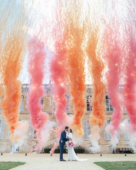 Pack Fumigènes Mariage Brume d’Émotion – Effet Éventail Multicolore