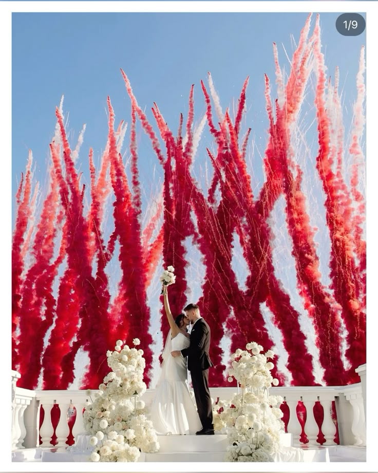 Pack Fumigènes Mariage Brume d’Émotion – Effet Éventail Multicolore