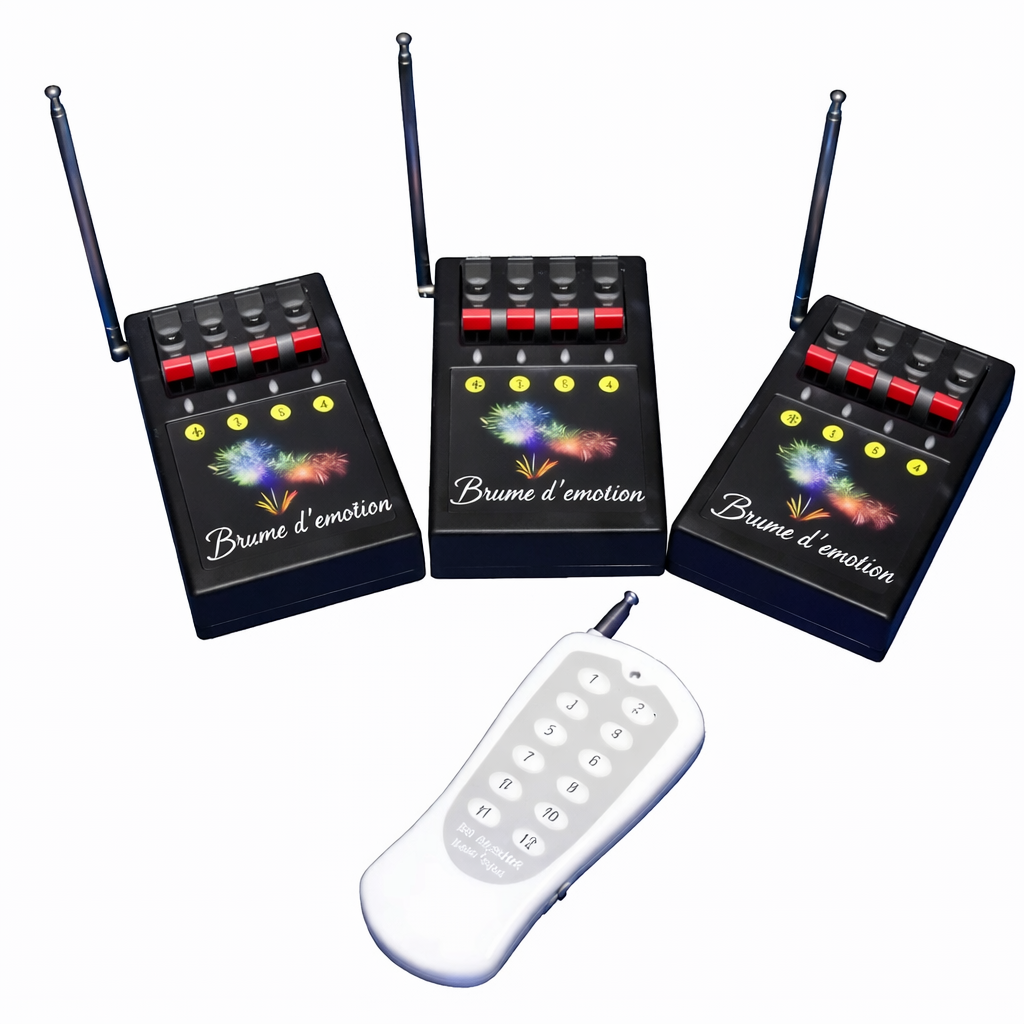 Boîtier de Déclenchement Brume d’Émotion – Commande Sans Fil 12 Canaux