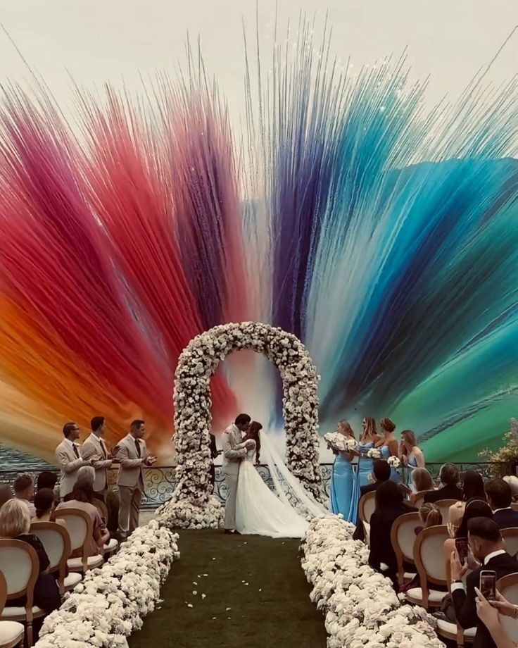 Pack Fumigènes Mariage Brume d’Émotion – Effet Éventail Multicolore