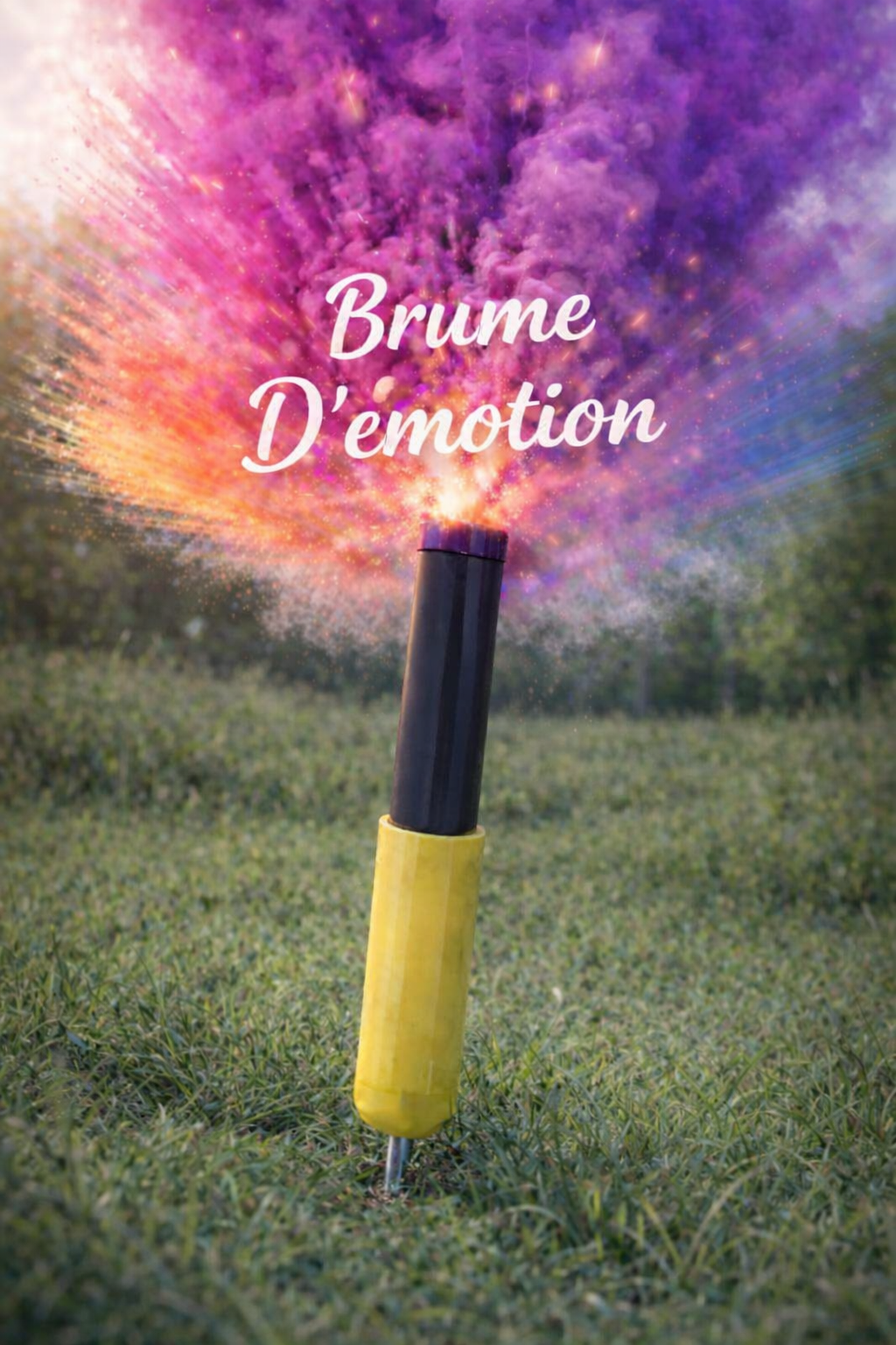 Support Fumigène à Piquet Brume d’Émotion – Fixation Sol Extérieur